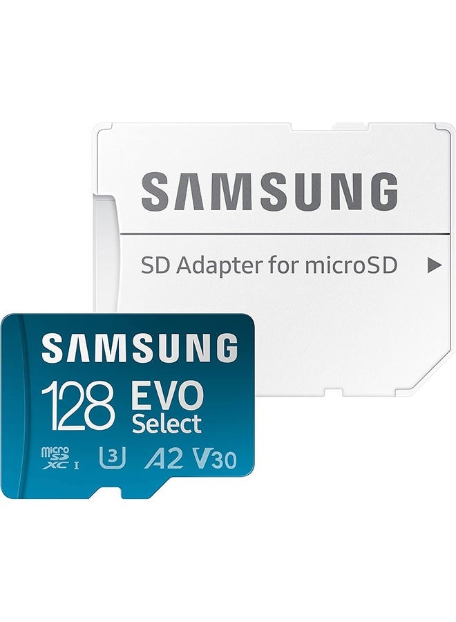 SAMSUNG EVO Select Micro SD-Memory-Card + Adapter, 128GB microSDXC 130MB/s Full HD & 4K UHD, UHS-I, U3, A2, V30, Expanded Storage for Android Smartphones, Tablets, Nintendo-Switch (MB-ME128KA/AM) - Image 2