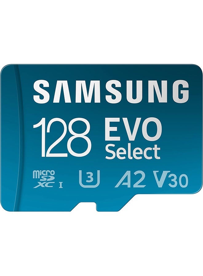 SAMSUNG EVO Select Micro SD-Memory-Card + Adapter, 128GB microSDXC 130MB/s Full HD & 4K UHD, UHS-I, U3, A2, V30, Expanded Storage for Android Smartphones, Tablets, Nintendo-Switch (MB-ME128KA/AM) - Image 1