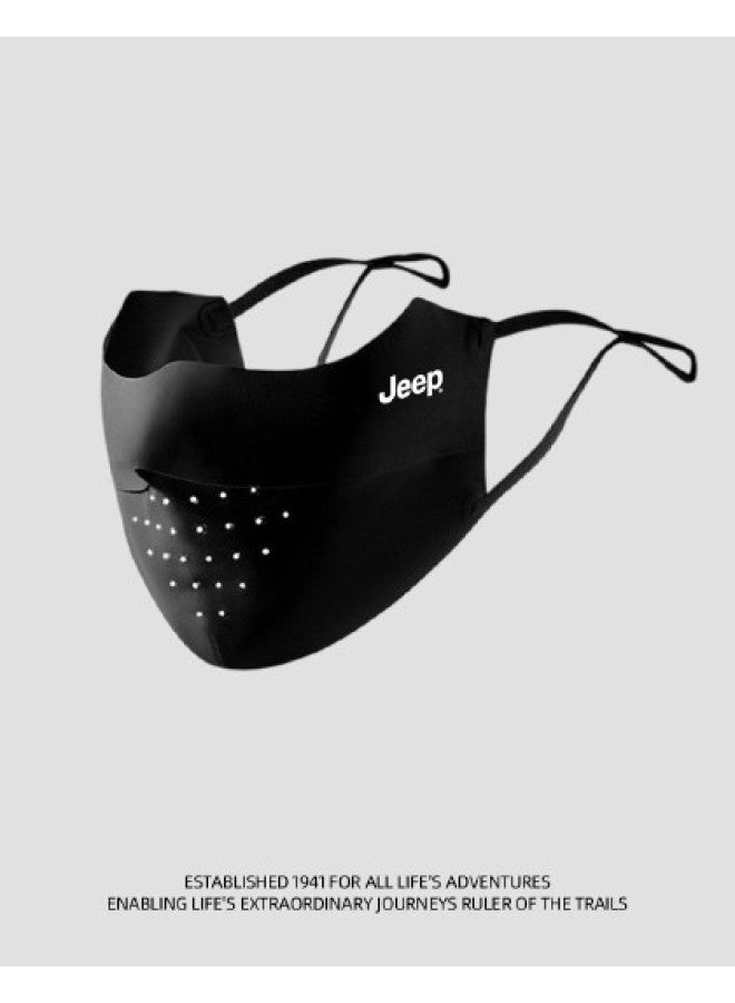 Jeep Face Mask】outdoor Cycling, Lightweight, Seamless, Sun Protection, Breathable 3d Design For A Slimmer Look, Portable For Summer Use - Image 1