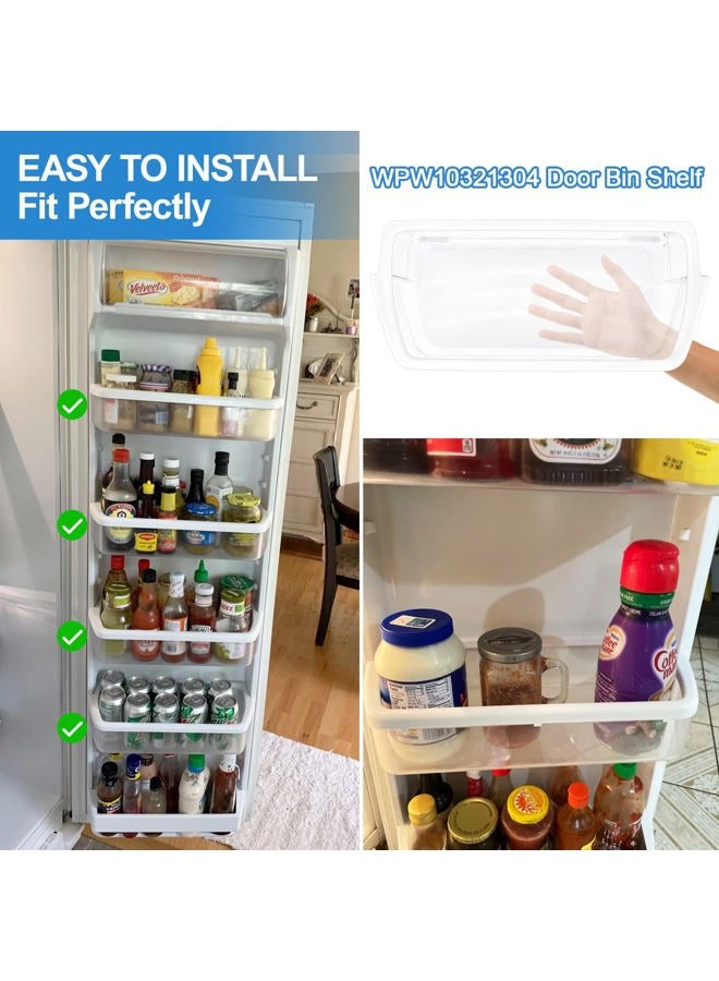 Alvar [2 PACK] UPGRADED W10321304 Refrigerator Door Shelf Compatible with Whirlpool Shelf Replacement WPW10321304 Whirlpool Fridge Door Shelf Bin AP601947 WRS325FDAM01 WRS325FDAM02 WRS325FDAM04 ED5FVGXWS07 - Image 5