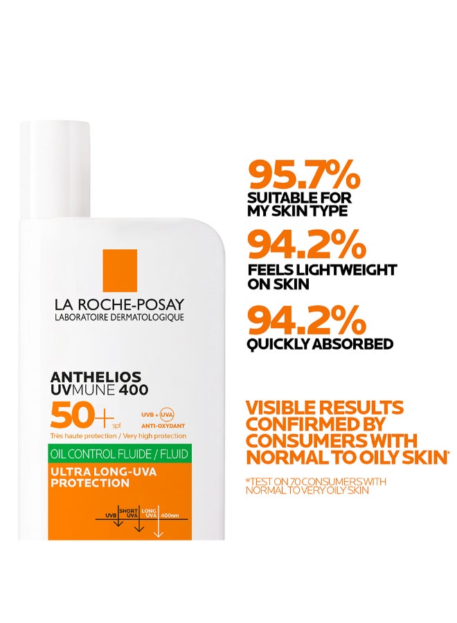 LA ROCHE-POSAY أنتيليوس يوفيمون 400 واقي شمس غير مرئي للتحكم في الزيت SPF 50+ - Image 5