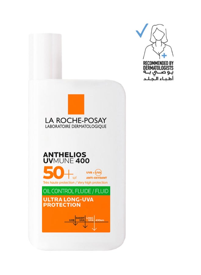 LA ROCHE-POSAY Anthelios Uvmune 400 Oil Control Invisible Fluid Sunscreen Spf 50+ 