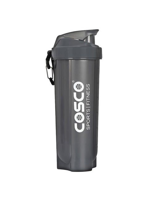 Power Gym Shaker For Protein Shake Leak Proof Shaker Bottles For Protein Pre Workout And Bcaa Shake Protein Shaker Bottle For Men And Women Bpa-Free Material -700Ml (Grey)