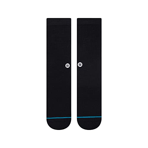 Stance جوارب ستانس آيكون كاجوال كرو 3 عبوات، مزيج قطن ودعم قوس مبطن، متعدد الألوان رمادي أبيض أسود، متوسط - Image 3