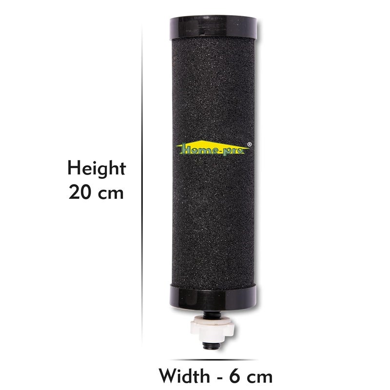 HomePro Silver Activated Carbon Candle Water Filter for Odourless and Great Tasting Drinking Water Fast Filtration Ideal for Home RV and Outdoor Adventures Pack of 4 - Image 2