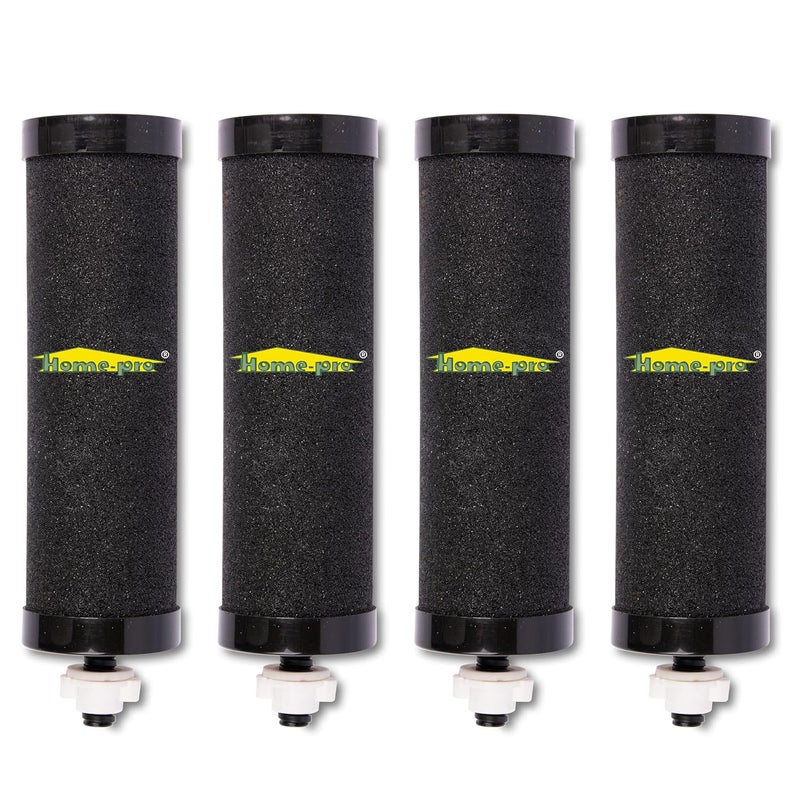 HomePro Silver Activated Carbon Candle Water Filter for Odourless and Great Tasting Drinking Water Fast Filtration Ideal for Home RV and Outdoor Adventures Pack of 4 - Image 1