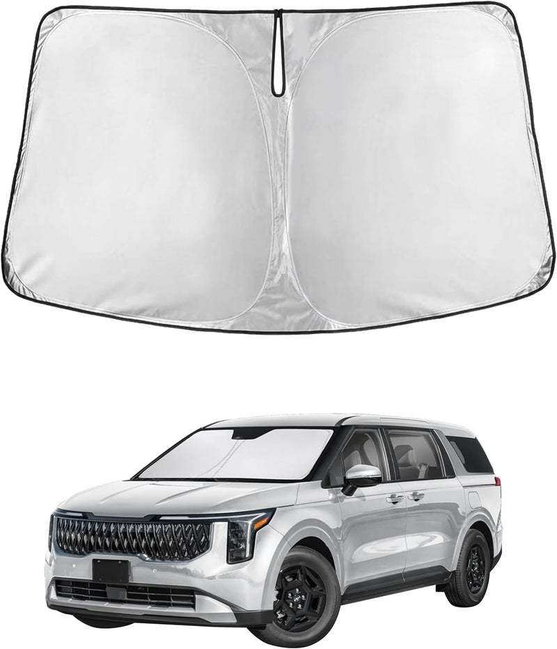 Windshield Sunshade for Kia Carnival 2022-2026 - UV Heat Blocker & Protector - Image 1