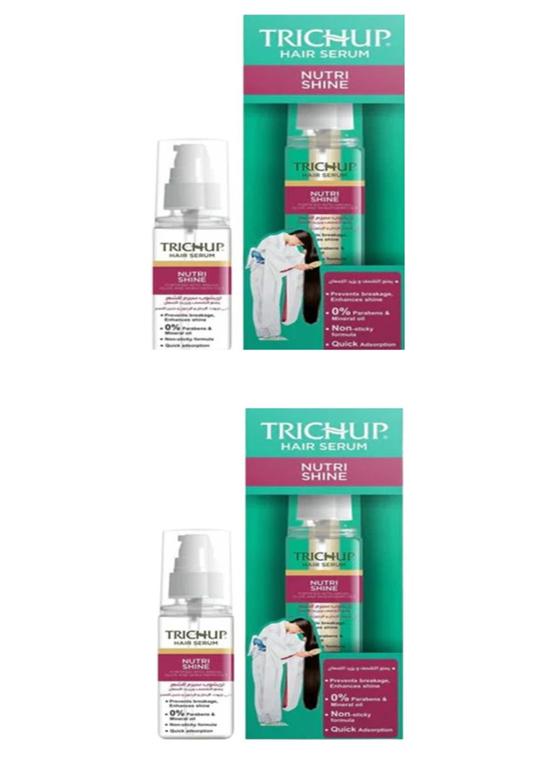 TRICHUP Nutri Shine Serum Clear 2*60ml  (pack of 2) - Image 1