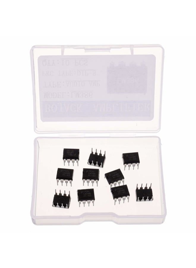 BOJACK LM386N Low Voltage Audio Power Amplifier LM386 semiconductor DIP-8(Pack of 10 pcs) - Image 2