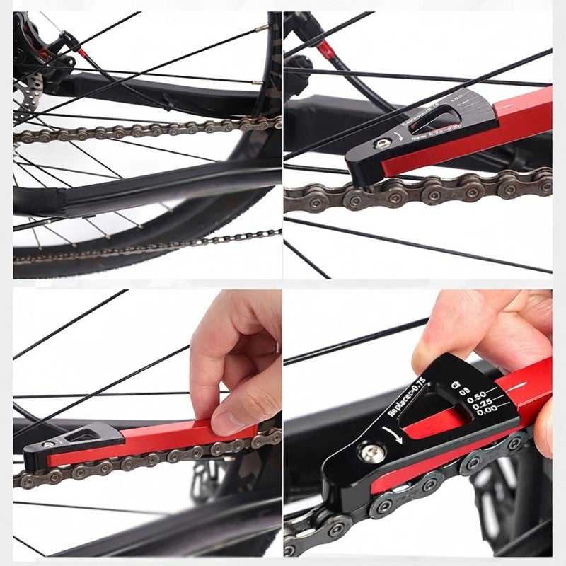 LeBycle Bike Chain Checker Purple Bicycle Chain Wear Indicator Tool - All Aluminum Alloy Chain Wear Indicator for Mountain Bike Road Bike - Image 2