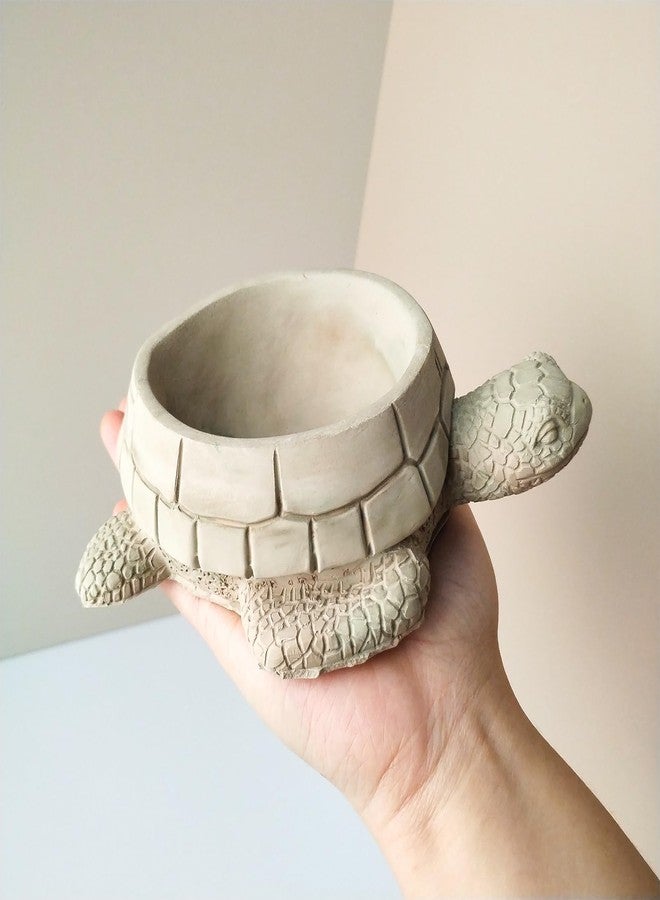 Japleed Turtle Silicone Planter Molds, 3D Turtle Plant Pot Resin Cement Concrete Molds, Unique Animal Candle Holder Container Storage Box Mold, Epoxy Resin Art Craft Mold Home Decor - Image 5