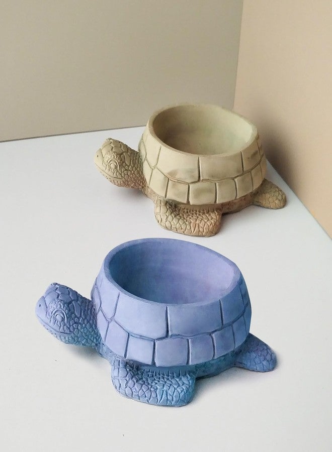 Japleed Turtle Silicone Planter Molds, 3D Turtle Plant Pot Resin Cement Concrete Molds, Unique Animal Candle Holder Container Storage Box Mold, Epoxy Resin Art Craft Mold Home Decor - Image 4