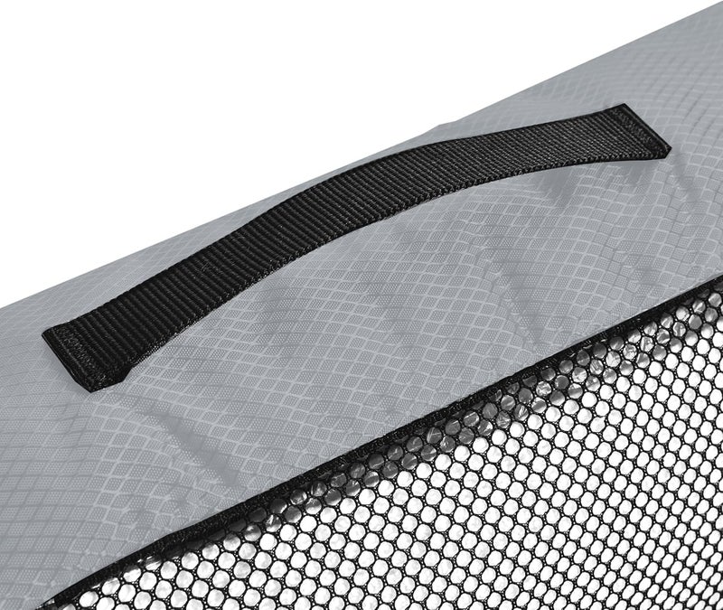 ALANX Leakproof sealed ALANX Packing Cubes for Suitcases 4 Piece Mesh Zipper Cubes Organizer Set Clothes Storage Bags Set for Luggage Travel Organisers Accessories (Grey, Medium) Dust tight seal - Image 3