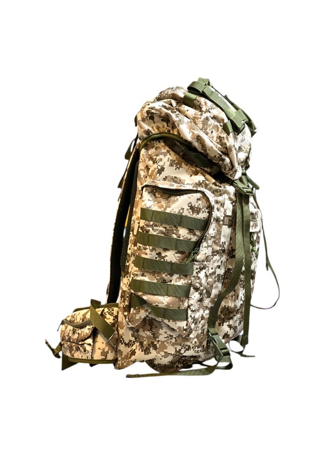 President Tactical Military Backpack, Desert Digital Camo Pattern, MOLLE System with Mesh Padding - Image 4