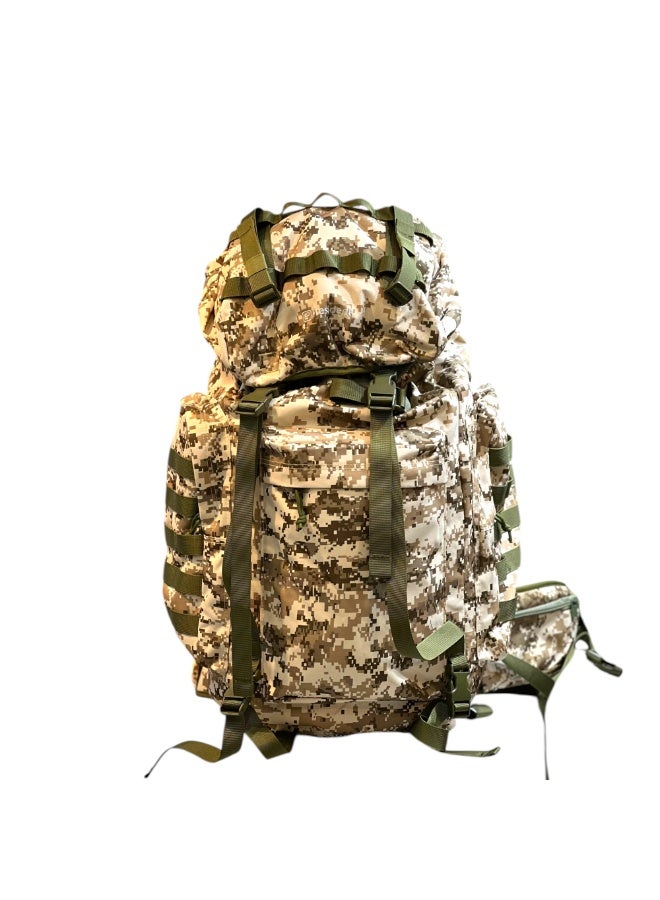 President Tactical Military Backpack, Desert Digital Camo Pattern, MOLLE System with Mesh Padding - Image 1