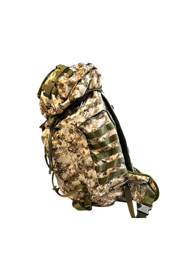 President Tactical Military Backpack, Desert Digital Camo Pattern, MOLLE System with Mesh Padding - Image 2