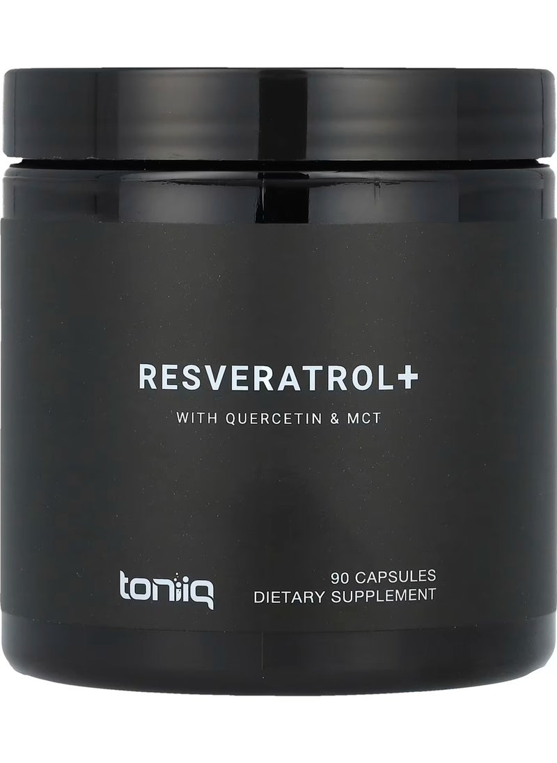 Resveratrol+, With Quercetin & MCT, 90 Capsules