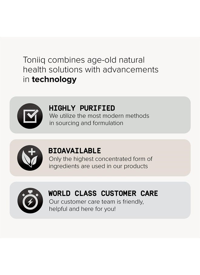 Toniiq - 1600mg Resveratrol Blend - Ultra High Purity and 3rd Party Tested - with MCT Oil for Added Bioavailability - Optimal NAD Supplement - Image 1