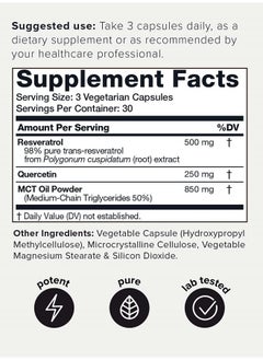 Toniiq 1600mg Resveratrol Blend - Ultra High Purity and 3rd Party Tested - with MCT Oil for Added Bioavailability - Optimal NAD Supplement  - Image 2