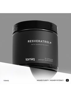 Toniiq 1600mg Resveratrol Blend - Ultra High Purity and 3rd Party Tested - with MCT Oil for Added Bioavailability - Optimal NAD Supplement  - Image 3