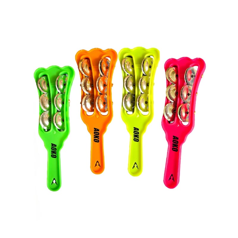 AOKO بهكتى - زوج من كارتال/خارتال جرس اليد | آلة إيقاع هندية تقليدية للبهاجان، كيرتان والموسيقى الشعبية (عبوة من 2) - Image 4