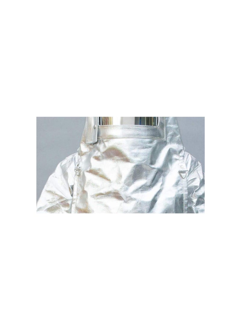 silvercnc - Heat Resistant Suit Fireproof Clothing, Anti Thermal Radiation 1000-1200 Degree Flameproof Coveralls, Composite Aluminium Foil Firefighter Uniform(XXL) - Image 1