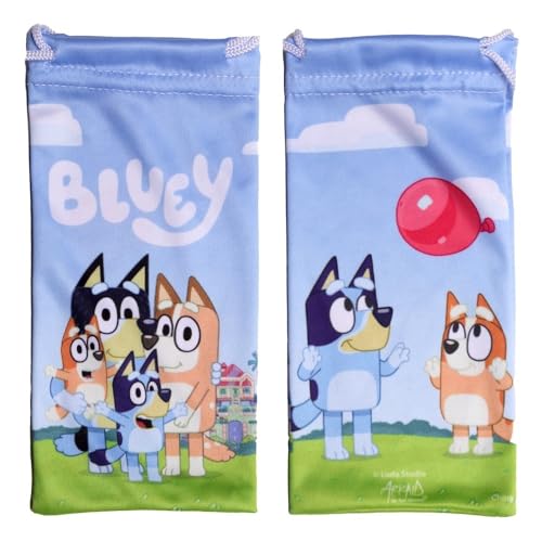 Sun-Staches Bluey Toddler Sunglasses - Arkaid Bluey Pink Glitter Cateye with Comfortable UV-Protective Bluey Sunglasses Toddler Size w/t Soft Carrying Case - Official Bluey Accessories & Bluey Gifts - Image 2