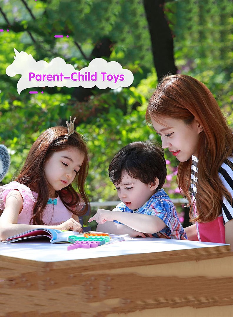 Theodor Push Pop Bubble Sensory Fidget Toy Multicolour Unicorn - Image 3