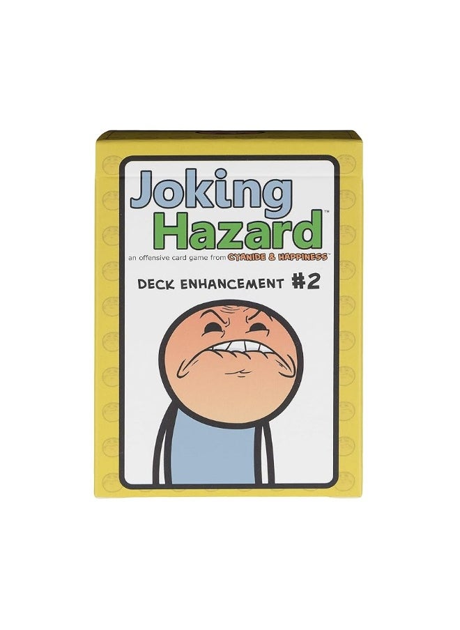 Joking Hazard - Deck Enhancement 2  The second expansion of Joking Hazard Comic Building Card  Party Game by Cyanide and Happiness for 310 players  Yellow 25 x 15 x 36 207 months to 1200 months - Image 1