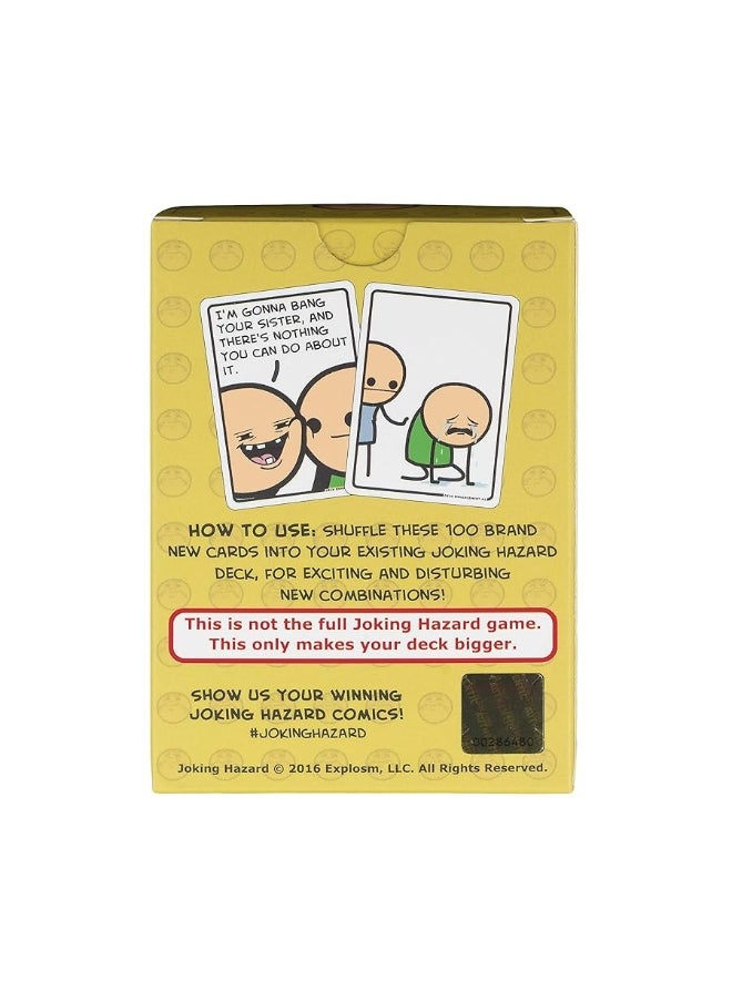 Joking Hazard - Deck Enhancement 2  The second expansion of Joking Hazard Comic Building Card  Party Game by Cyanide and Happiness for 310 players  Yellow 25 x 15 x 36 207 months to 1200 months - Image 1
