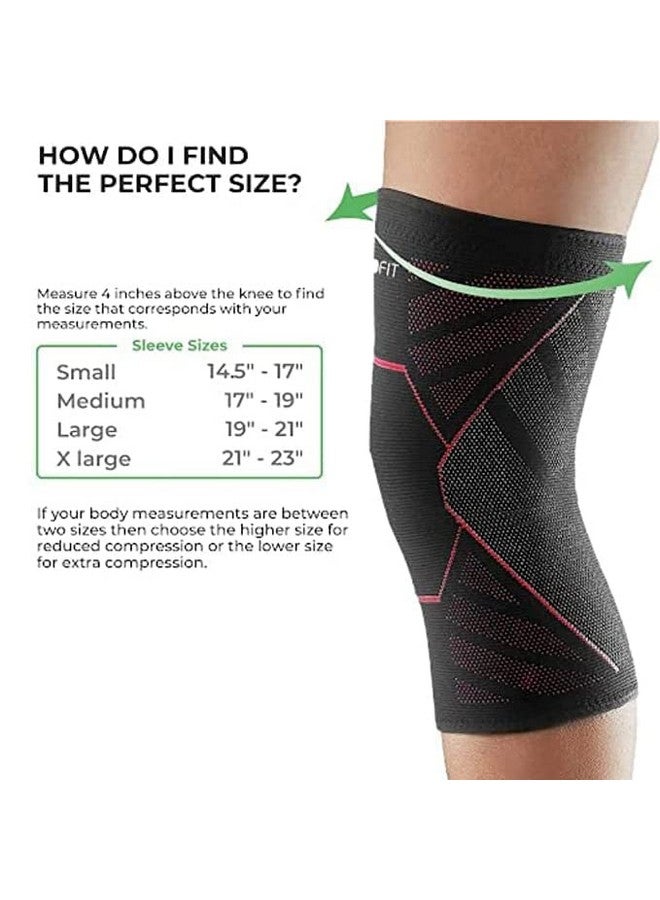 Boldfit Nylon Knee Support, Knee Caps, Knee Brace For Knee Pain Relief Products, Knee Pad Leg Sleeves, Gym Squats Knee Belt Knee Support For Men and Women-Red, S - Image 5
