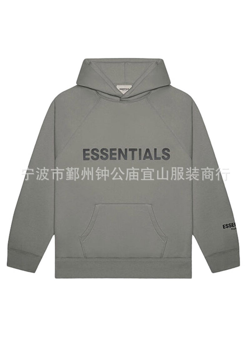 Generic - 2020SS FOG Essentials Hoodie Velvet Letter Print MOSS MOSS - Image 1