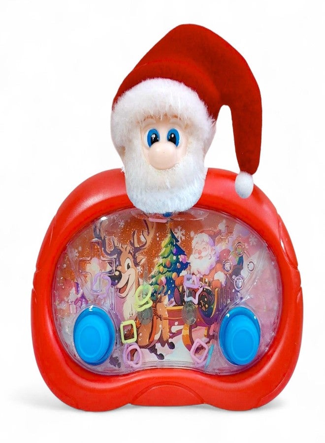 AMANVANI Christmas Theme Water Game, Handheld Water Ring Toss, Anxiety Toys, Travel Family Games Ideal Gift for Kids, Aqua Bubble Toy, Festive Return Gift for Christmas Party (Santa ( 1 Pcs )) - Image 1