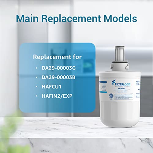Filterlogic DA29-00003G Refrigerator Water Filter, Replacement for Samsung DA29-00003B, RSG257AARS, RFG237AARS, HAFCU1, RFG297AARS, RS22HDHPNSR, WSS-1, 2 Filters - Image 3