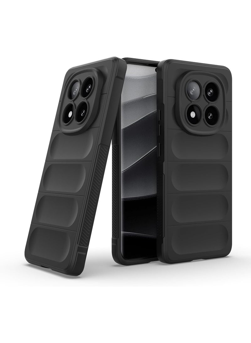 جولدن ماسك شاومى ريدمى نوت 14 برو بلس 5جي (Xiaomi Redmi Note 14 Pro Plus 5G) جراب حماية ماجيك (اسود)