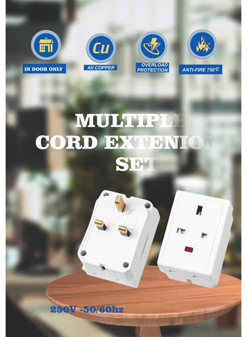 MOVAL Power Adapter with 3 Outlets and Light Indicator, Compact Design for Home & Office - Image 3