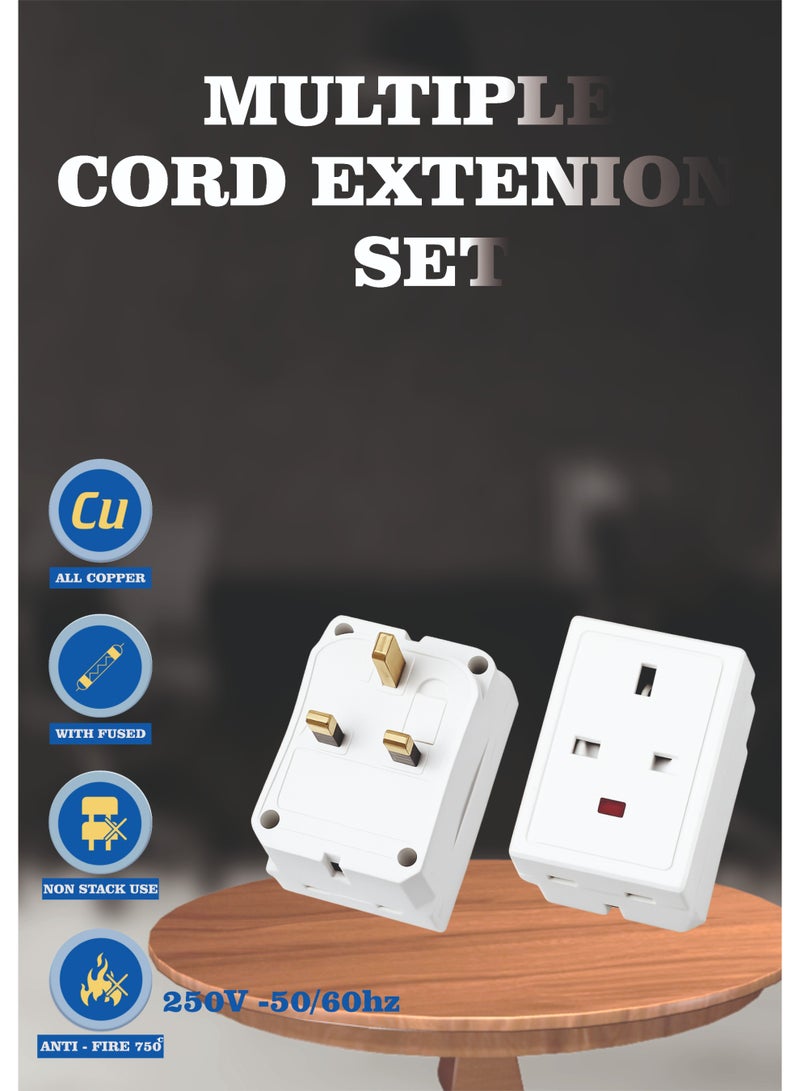 MOVAL Power Adapter with 3 Outlets and Light Indicator, Compact Design for Home & Office - Image 4