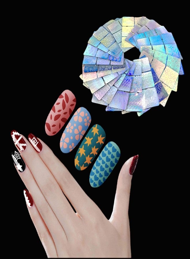 Careflection 144 Pieces - 24 Sheets - 72 Different Designs Cute Easy Nail Art Stencil Sticker Adhesive Salon Vinyls Ping Printing Image Stamps Guide Decorative Manic - Image 5
