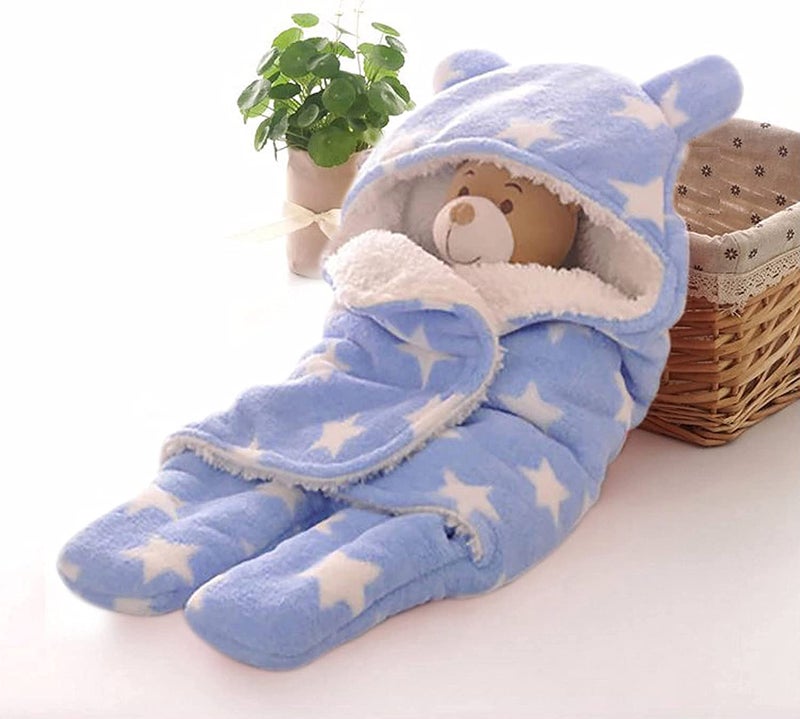 BRANDONN Fleece Single Sleeping Bag Blue 1 Pc - Image 1