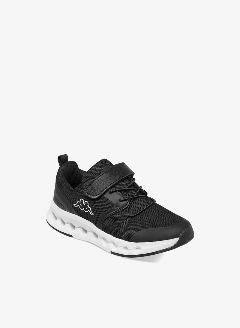 كابا حذاء رياضي للأولاد بتفاصيل شعار وإغلاق بشريط لاصق - Image 2