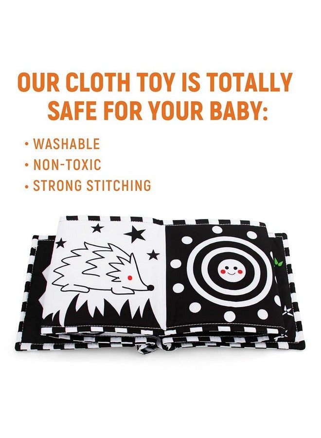 teytoy Baby Toys 0-6 Months, Black And White High Contrast Sensory Newborn Toys, Baby Soft Book For Early Education, Infant Tummy Time Toys, Baby Newborn Essentials Must Haves - Image 2