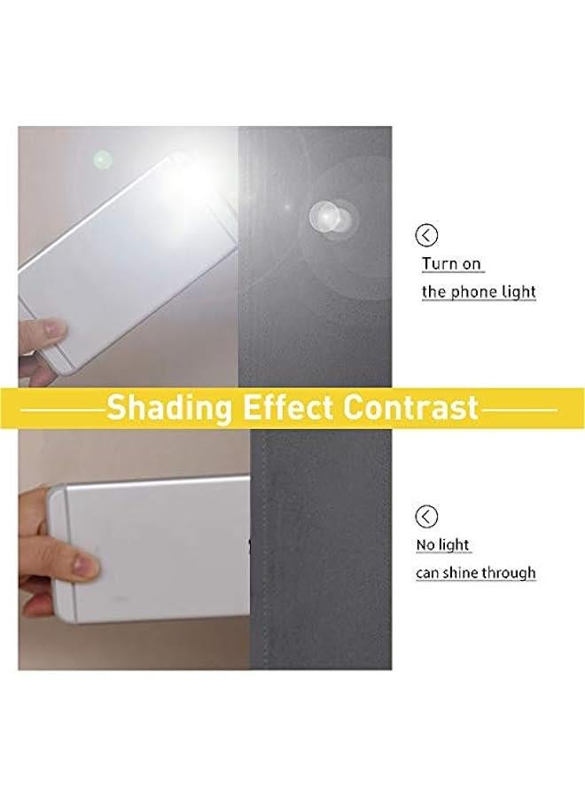 Arabest Noise Insulation Rod Pocket Curtains, Energy Smart & 100% Blackout Echo of Sounds Reducing Back Tab Drapes for Dining Room Window, Thermal Guest Room Lined Window Dressing(Gray, 52 x 84 inch)  - Image 4