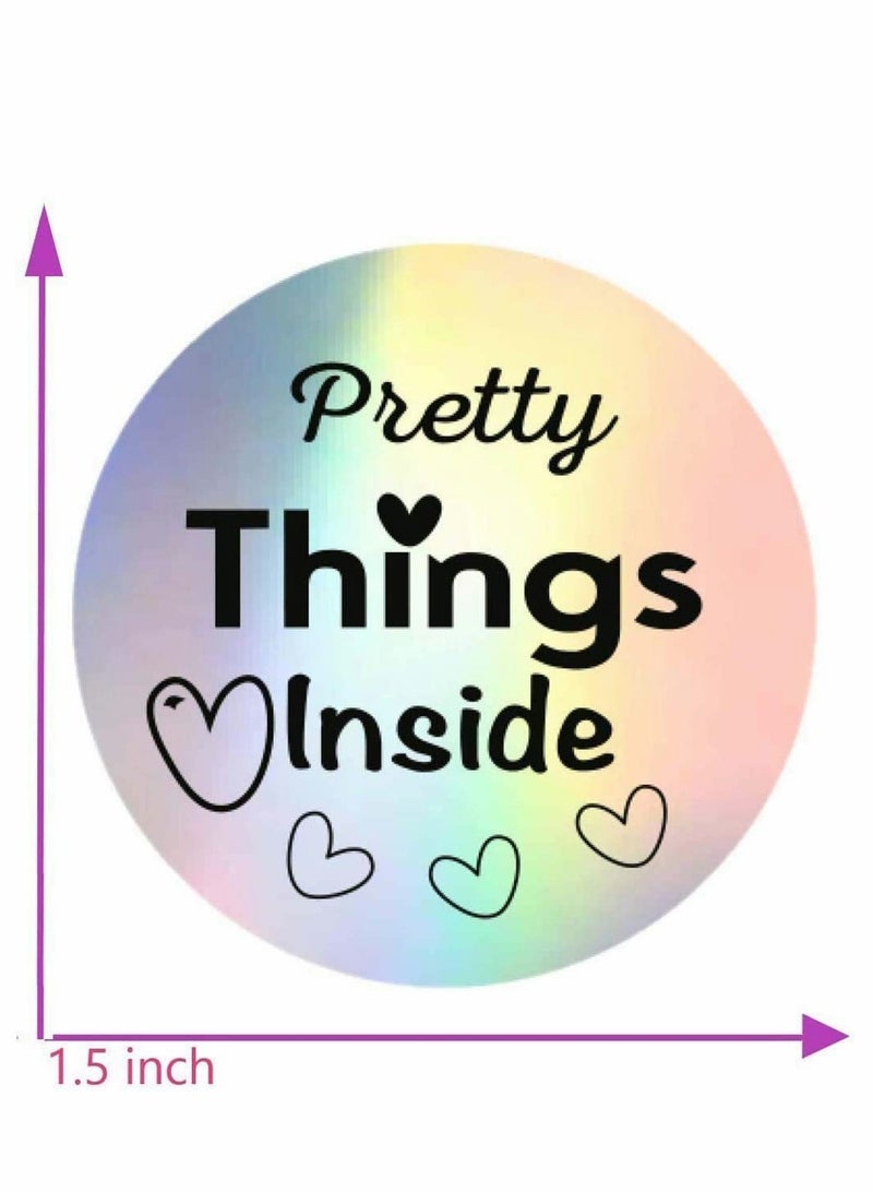 SOLARAE Thank You Business Stickers Roll, Thank You Adhesive Label Stickers, 6 Different Patterns Thank You Stickers, Gift Tags Labels Waterproof for Packaging, 1.5 inch, 500 Pcs - Image 4