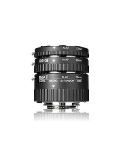 مايكي مايك محول انبوب تمديد معدني ماكرو الكتروني MK-N-AF1-A لكاميرا نيكون DSLR متوافق مع D80 D90 D300 D300SD800 D3100 D3200 D3400 D5000 D5100 D5200 D7000 D7100 0 0  - Image 1