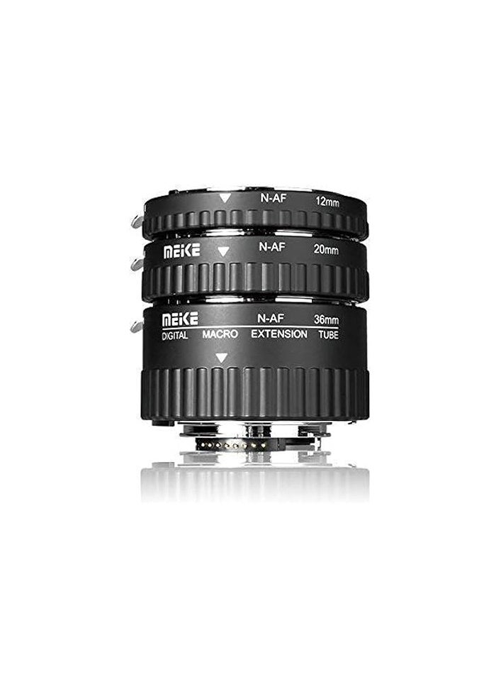 مايكي - مايك محول انبوب تمديد معدني ماكرو الكتروني MK-N-AF1-A لكاميرا نيكون DSLR متوافق مع D80 D90 D300 D300SD800 D3100 D3200 D3400 D5000 D5100 D5200 D7000 D7100 0 0 - Image 1