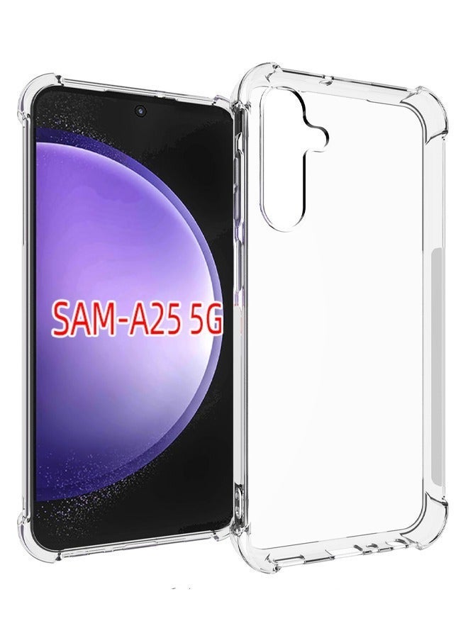 Asan Ge Samsung Galaxy A25 Case, Designed for Galaxy A25 5G Case, Slim Flexible TPU Airbag Bumper Shock Absorption Rubber Soft Silicone Case Cover Fit for Samsung Galaxy A25 6.5inch (Clear) - Image 5