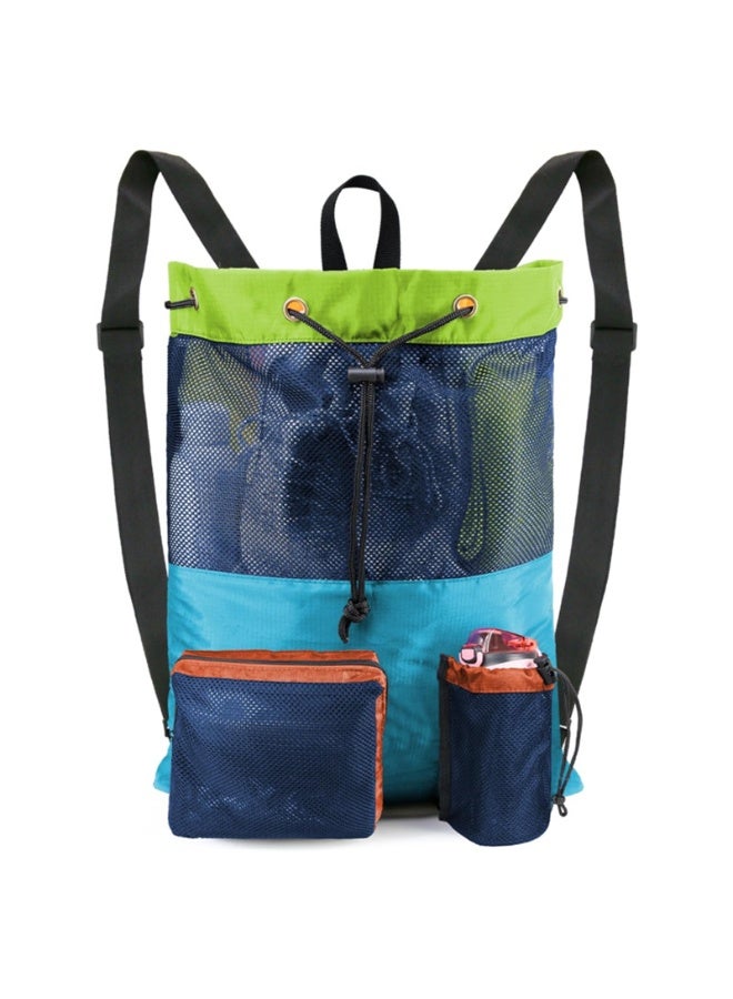 Mark Fairwhale Swim Bag Mesh Drawstring Backpack With Wet Pocket Beach Backpack For Swimming, Gym, And Workout Gear 