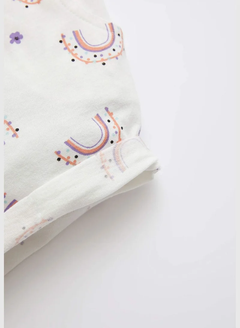 DeFacto Regular Fit Unicorn Print Mini Short
