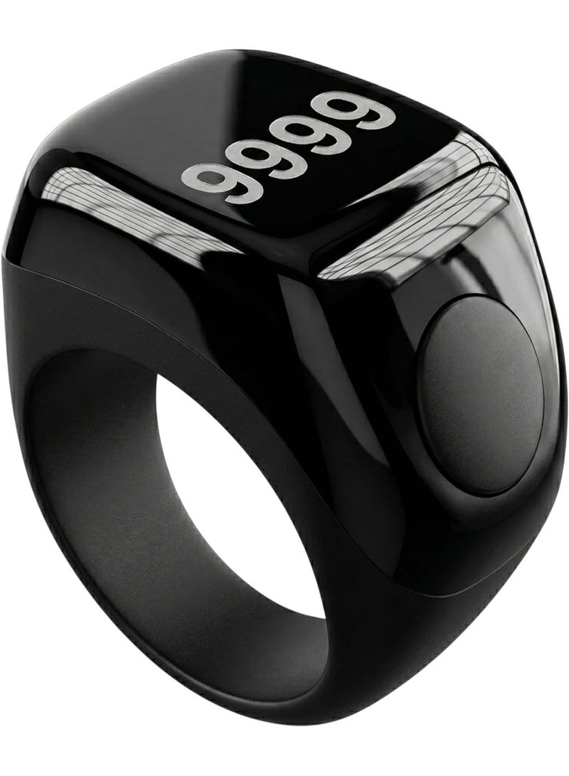 زاد خاتم ZAD RING ZD-10 الكتروني ذكي للتسبيح مصمم لتلبية احتياجات المسلمين لتذكيرات التسبيح وأوقات الصلاة.مقاوم للماء والغبار.مع شاشه OLED .مع 3 مقاسات (18/20/22) - Image 1