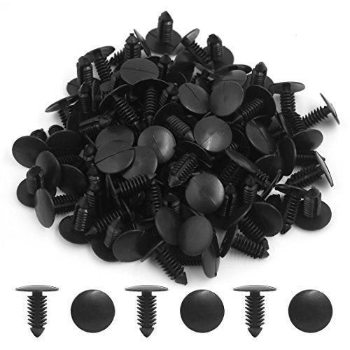 MANSHU 200 Pcs Car Plastic Trim Boot Rivets Push Clip Fastener 64mm Hole Push Retainer Bumper Fender Shield Clips Automotive Plastic Push Pins Bumper Clips Car Plastic Rivets Retainers Screw